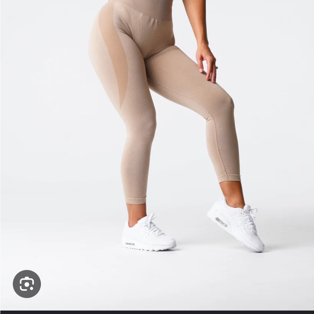 NVGTN tan contour seamless leggings